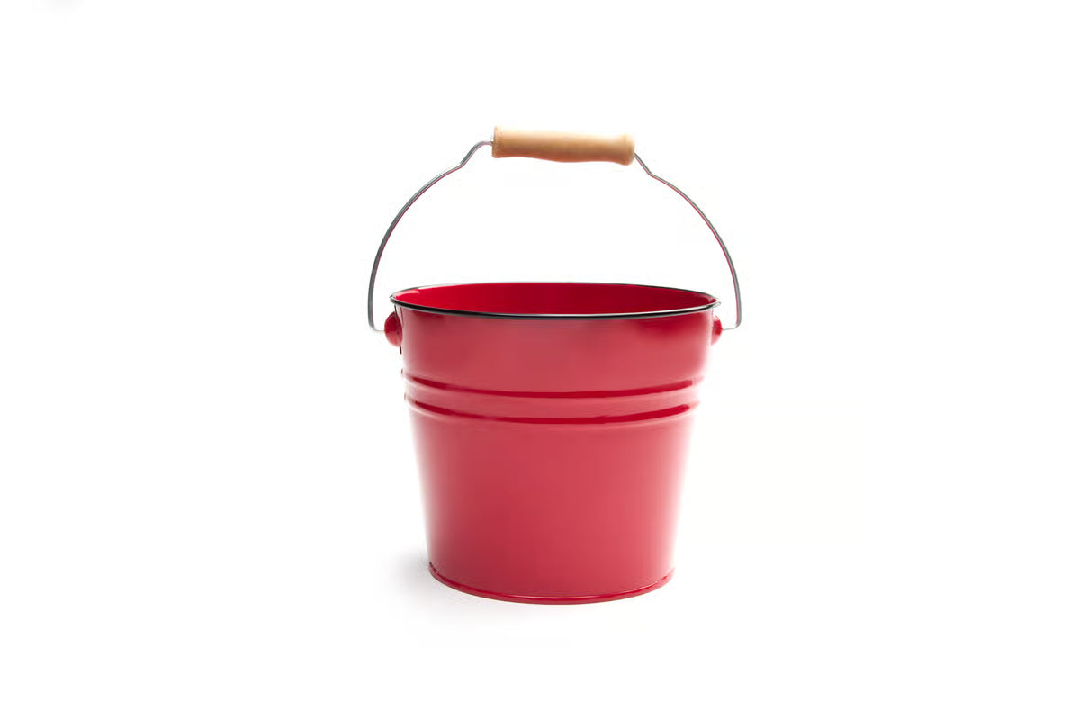 PETIT SEAU METAL ROUGE