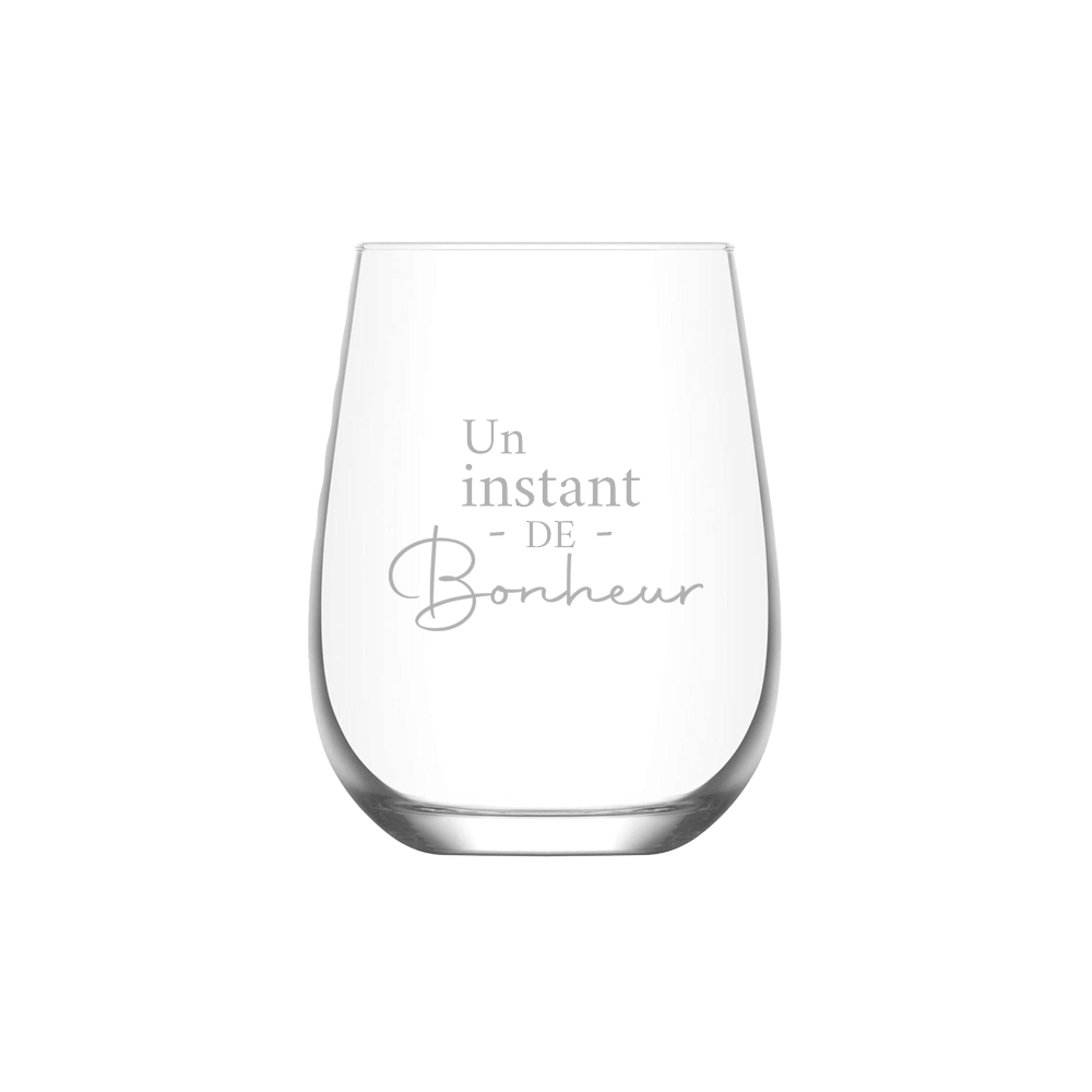 VERRE A VIN SANS PIED - UN INSTANT DE BONHEUR