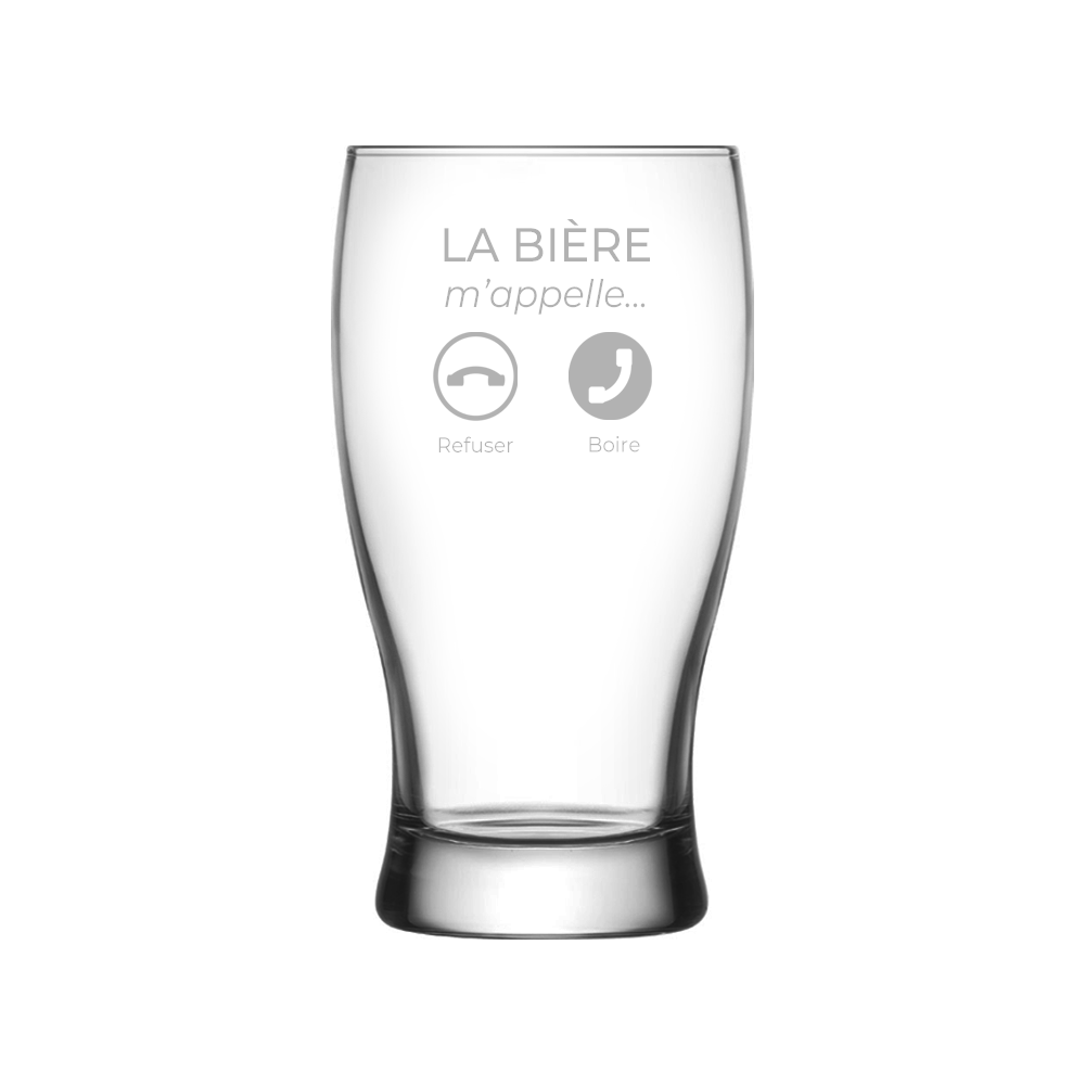 VERRE A BIERE - LA BIERE M'APPELLE