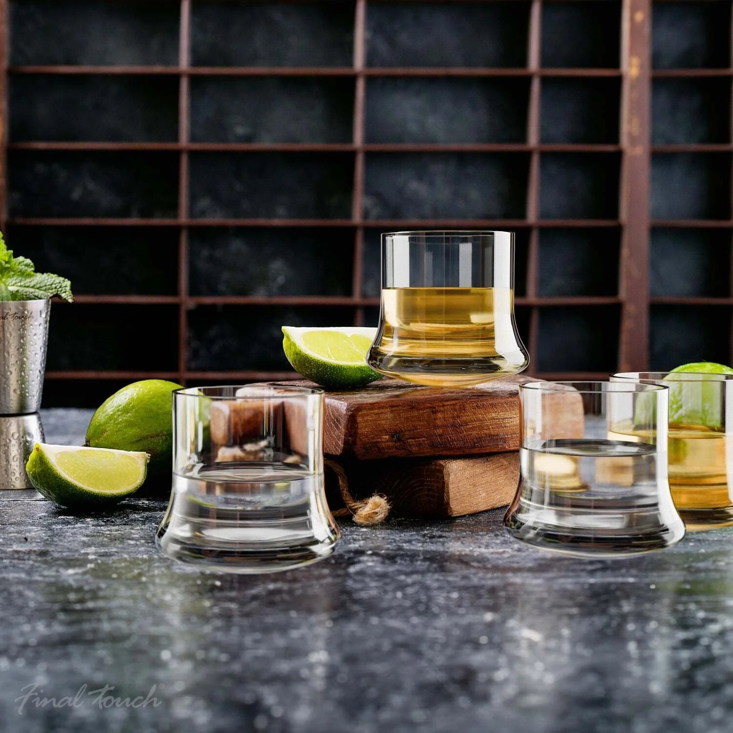 ENS. 4 VERRES SHOOTERS SPIRITS