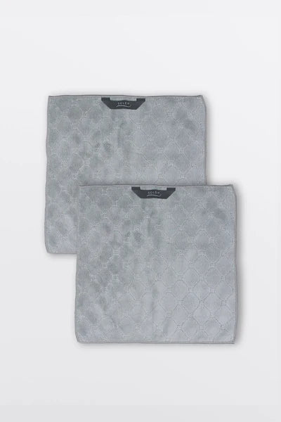 2 LINGES DE CUISINE MICROFIBRE GRIS