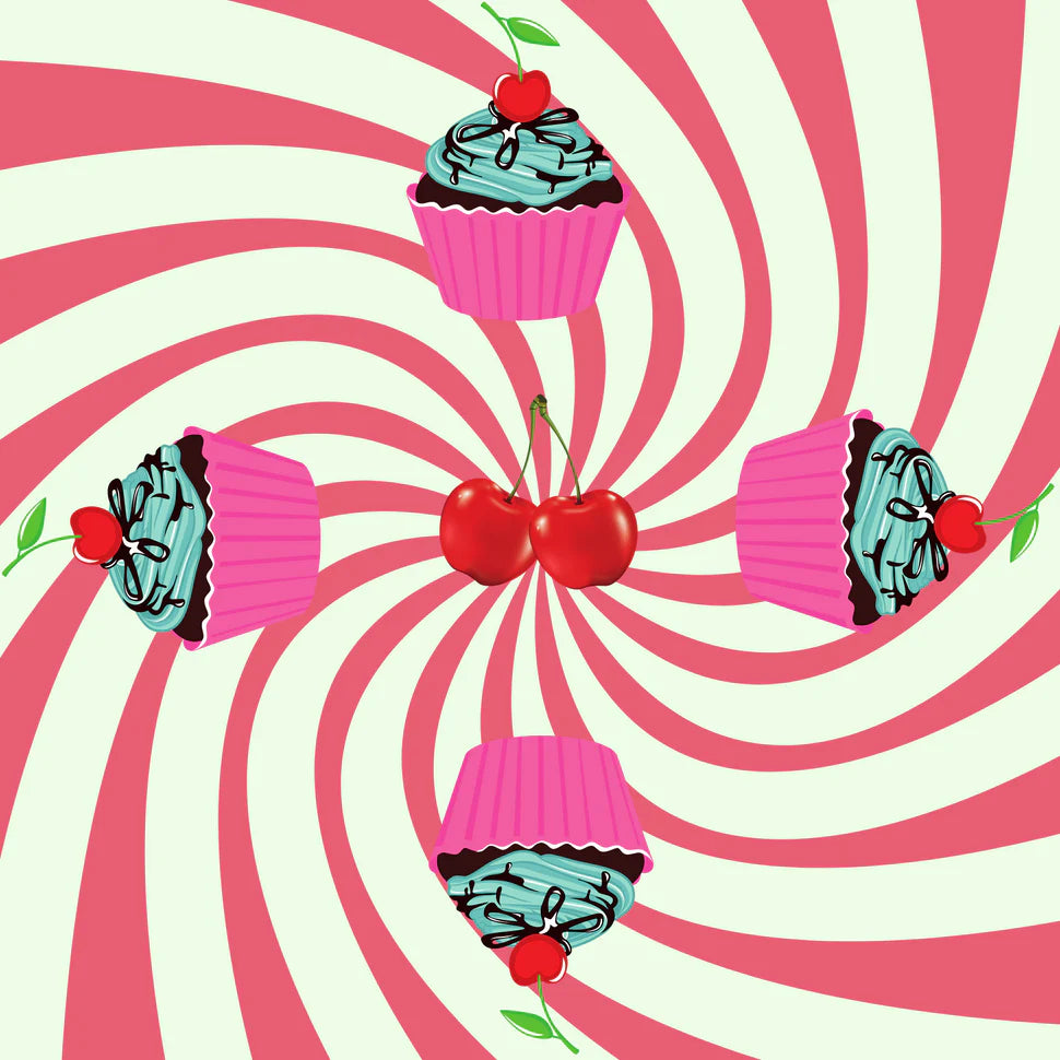 PQT 4 SERVIETTES CUPCAKE