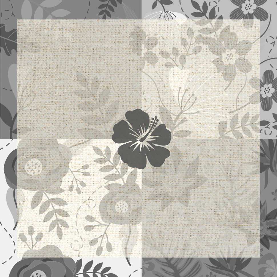PQT 4 SERVIETTES HIBISCA