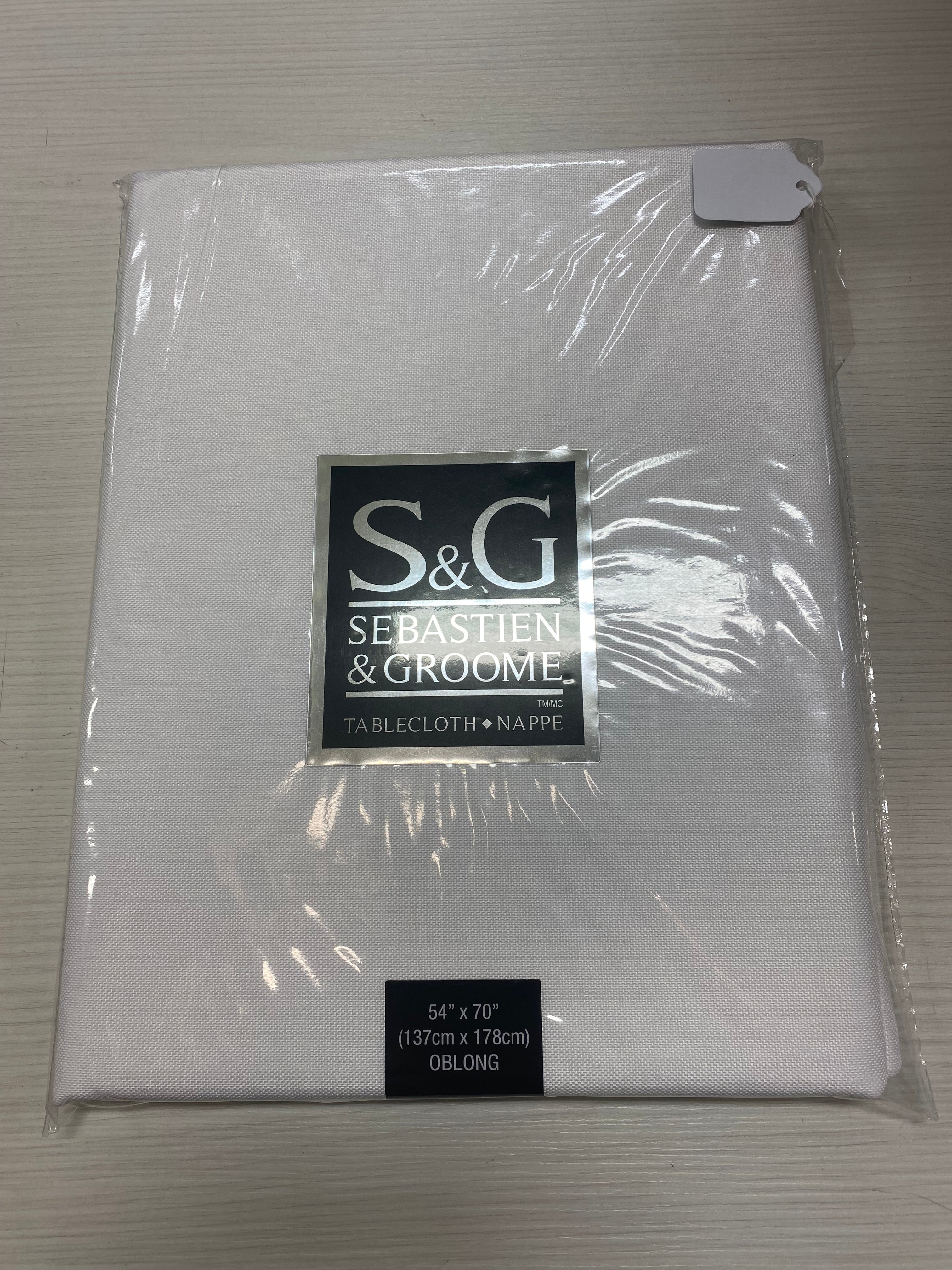 NAPPE 60 X 84 LINEN LOOK BLANCHE BRILLANTE