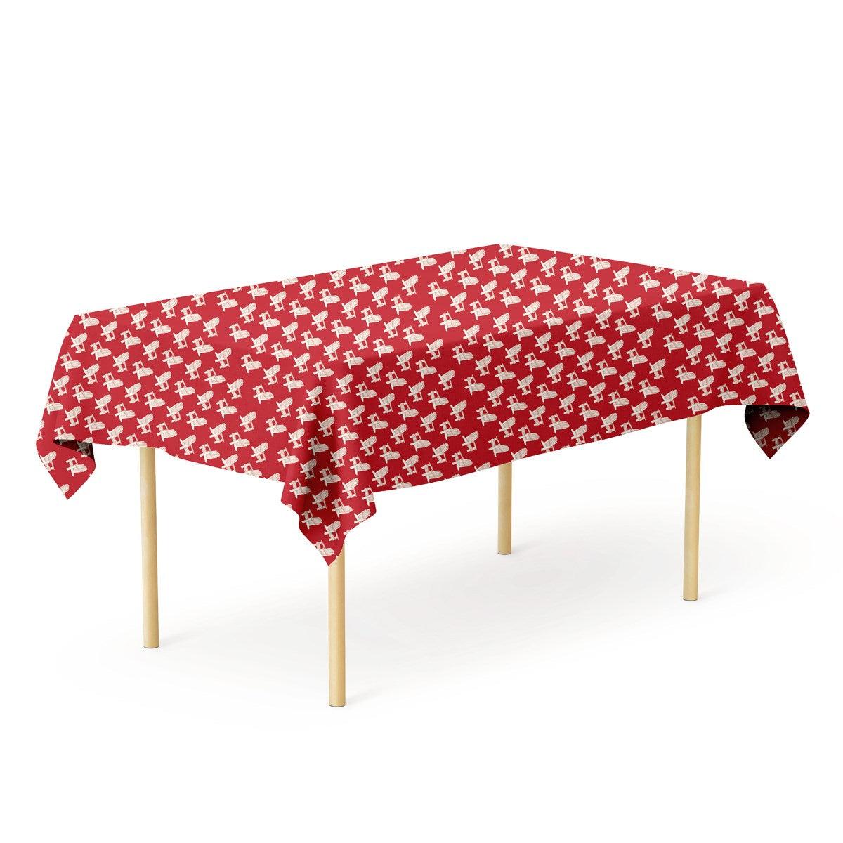 NAPPE 54X72 MOTIFS CHAISES POUR EXTÉRIEUR