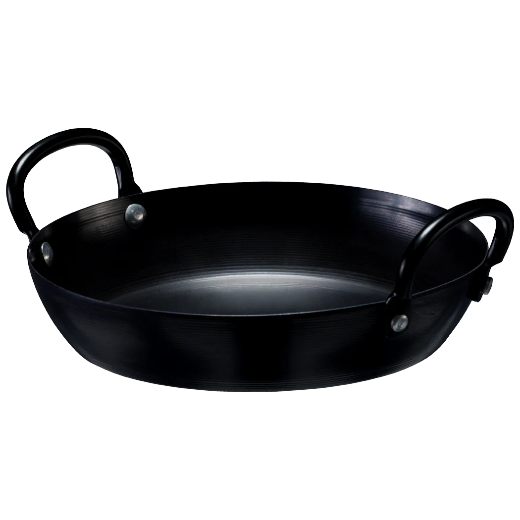 POÊLE À PAELLA EN ACIER AU CARBONE - 30 CM