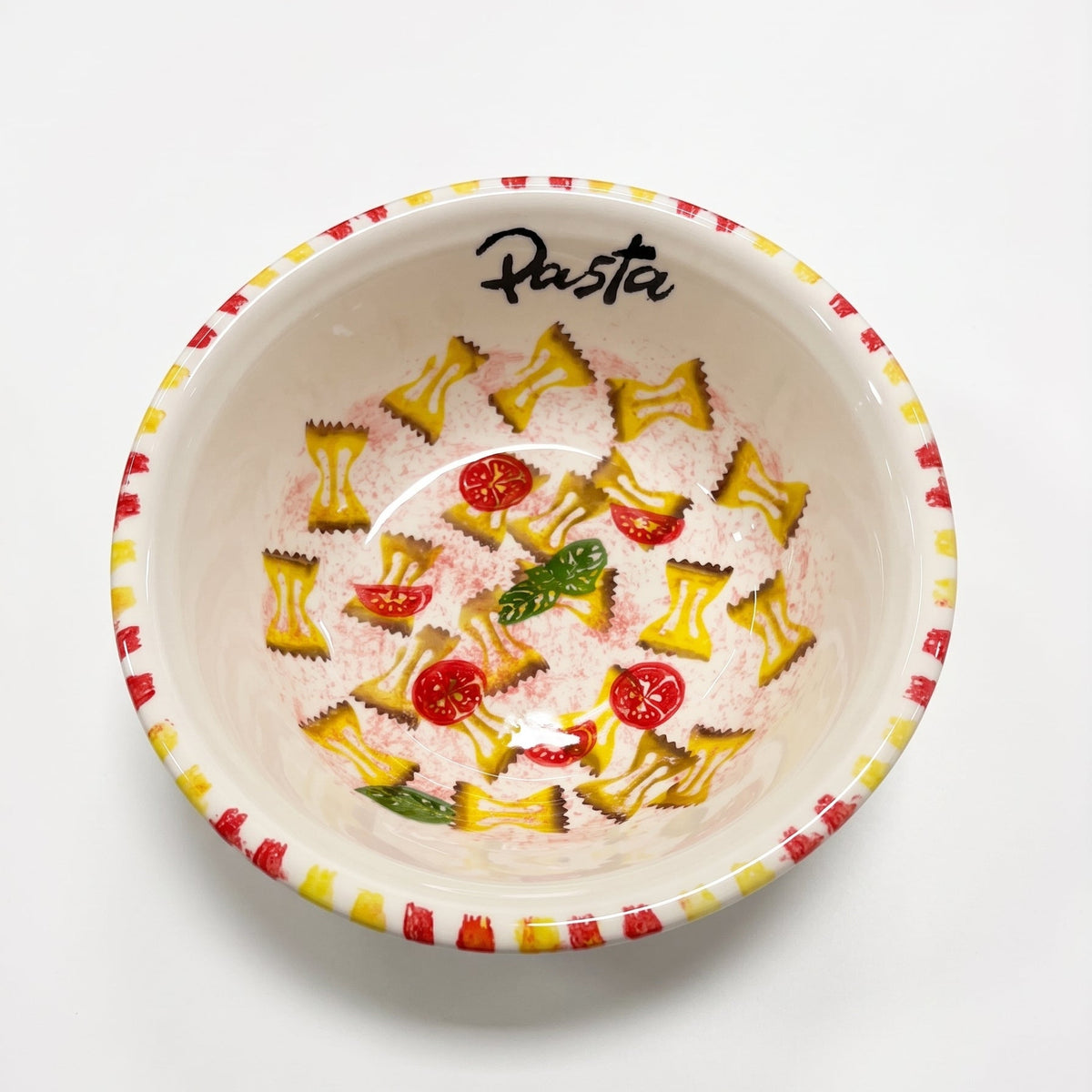 BOL DE SERVICE POUR PÂTES 28 CM AUX IMAGES DE FARFALLES