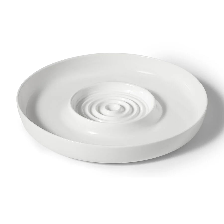 ASSIETTE MOUILLETTE PORCELAINE 12'' RICARDO