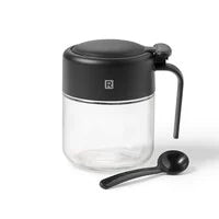 POT CONDIMENTS EN VERRE AVEC CUILLÈRE RICARDO