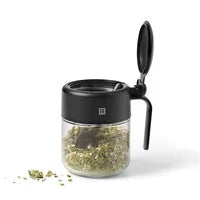 POT CONDIMENTS EN VERRE AVEC CUILLÈRE RICARDO