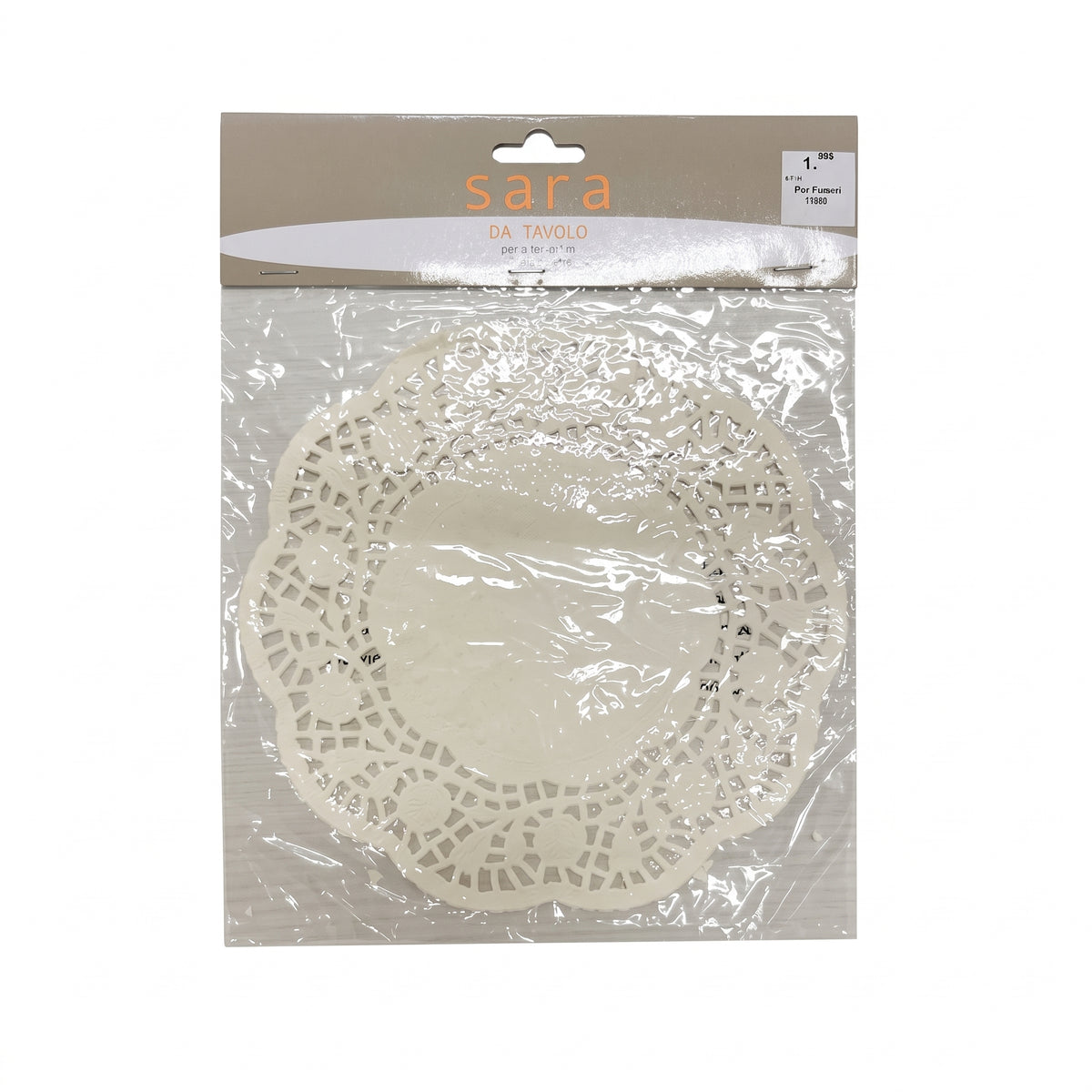 PQT 4 NAPPERONS RONDS PAPIER