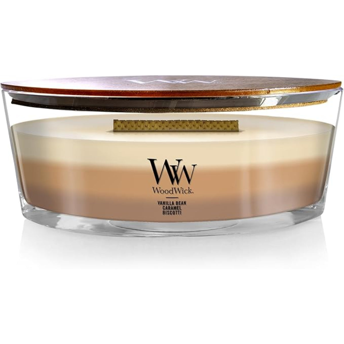 CHANDELLE TRILOGIE OVALE CAFÉ DOUX VANILLE WOODWICK