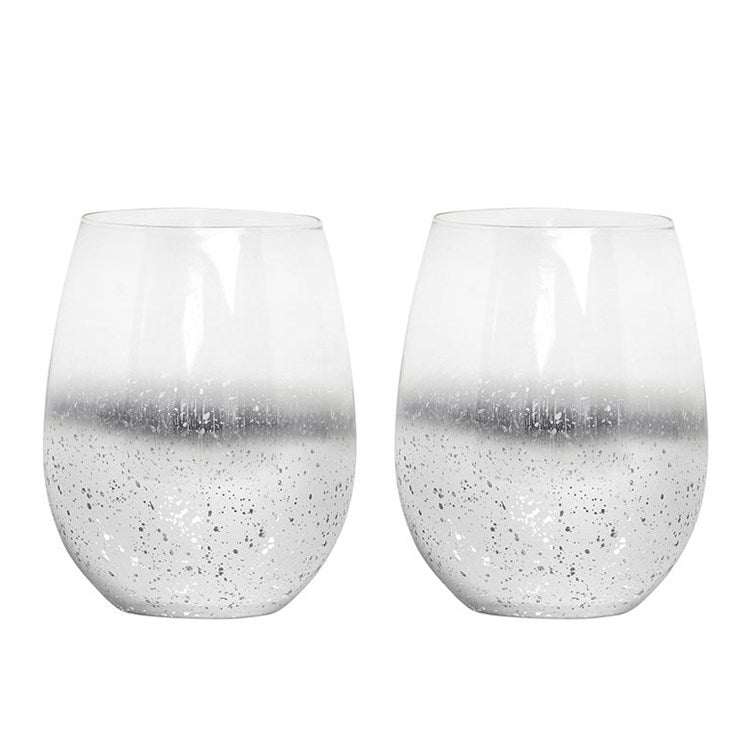 BTE 2 VERRES SANS PIED ARGENT