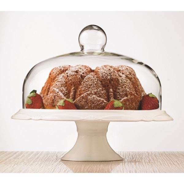 CLOCHE GATEAU VERRE 30.5CM