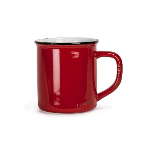 TASSE ENAMEL 14 OZ ROUGE