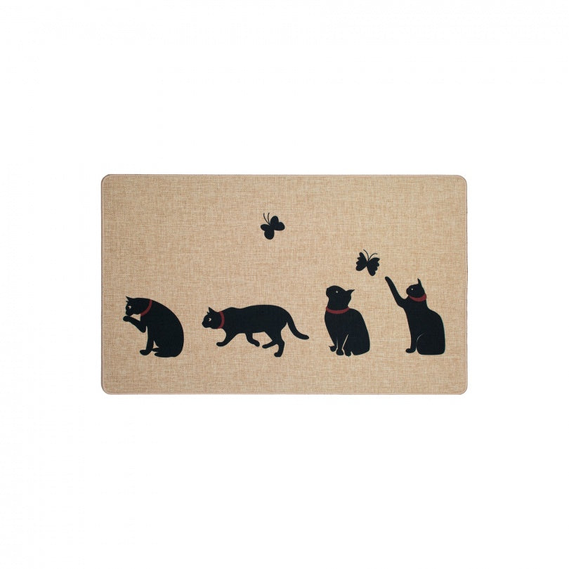 TAPIS 1.5X2.5 CHATS COLLIERS ROUGE