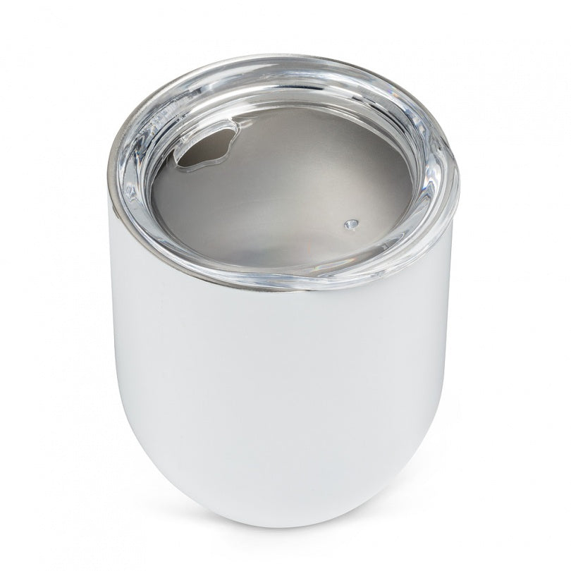 GOBELET ISOLE INOX BEVI BLANC 12 OZ