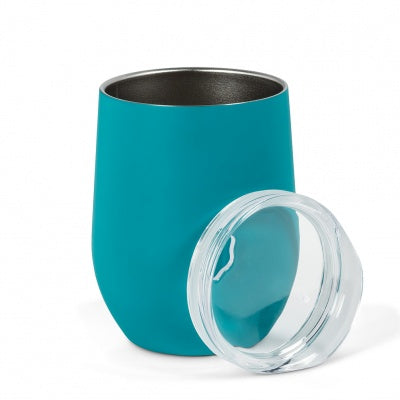 GOBELET ISOLE INOX BEVI TURQUOISE 12OZ