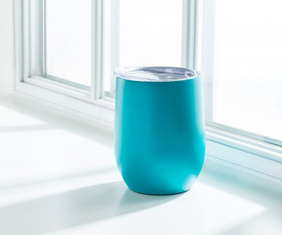 GOBELET ISOLE INOX BEVI TURQUOISE 12OZ