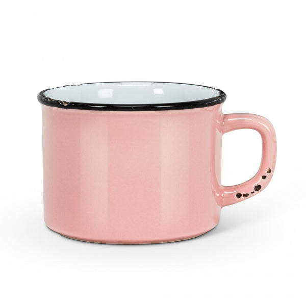 TASSE ENAMEL CAP. 8 OZ ROSE