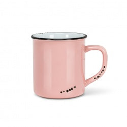 TASSE ENAMEL 14OZ ROSE