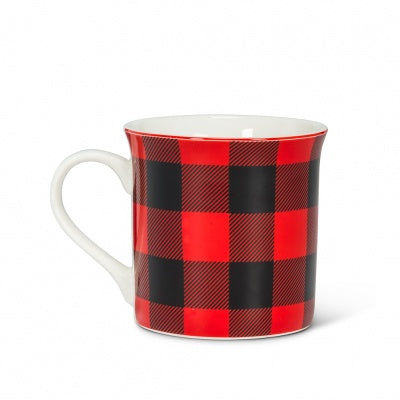 TASSE TARTAN ROUGE NOIR 12 OZ