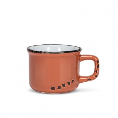 TASSE ESPRESSO ENAMEL TERRACOTTA