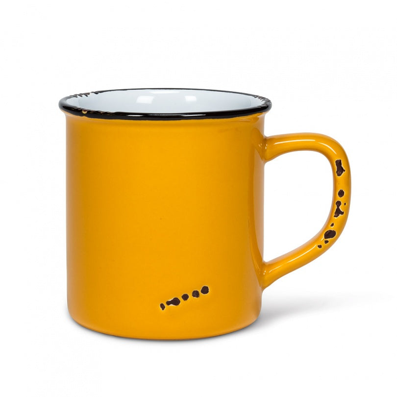 TASSE ENAMEL 14 OZ OCHRE