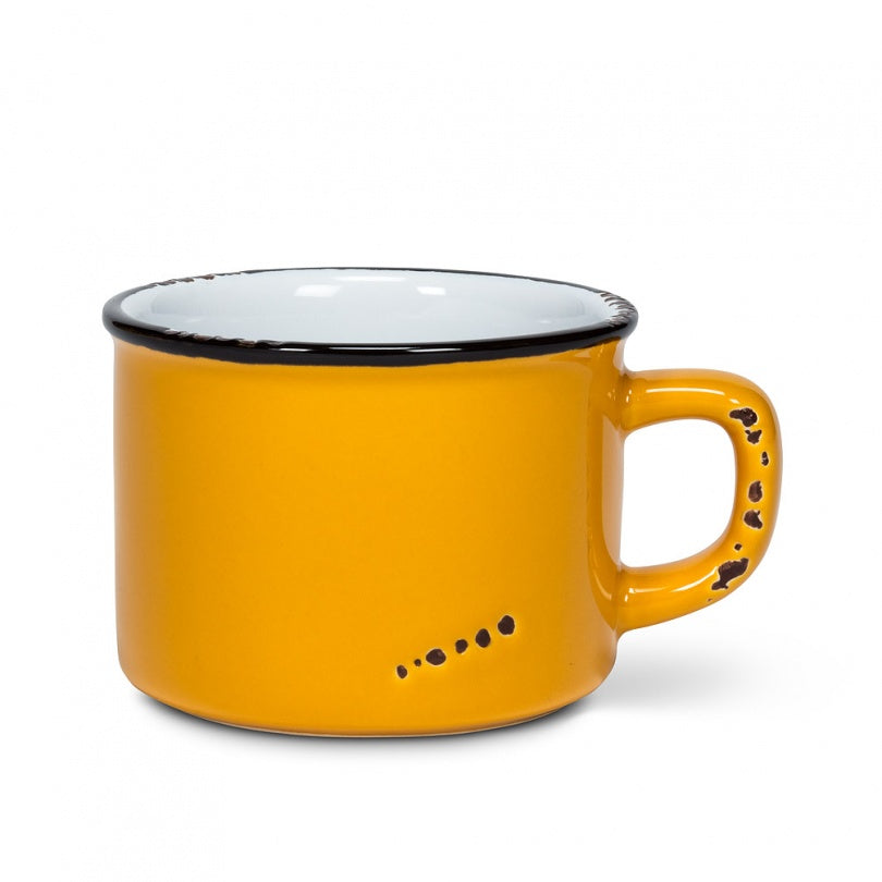 TASSE ENAMEL CAP. 8 OZ OCHRE