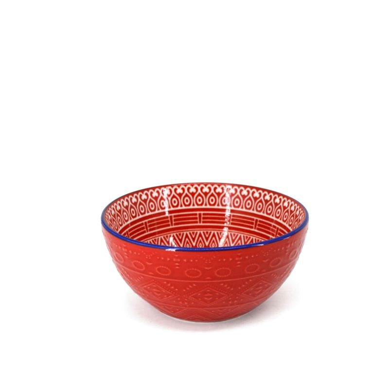 BOL BOHEMIA 12CM ROUGE