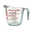 TASSE MESURER VERRE 1T 250ML 8OZ