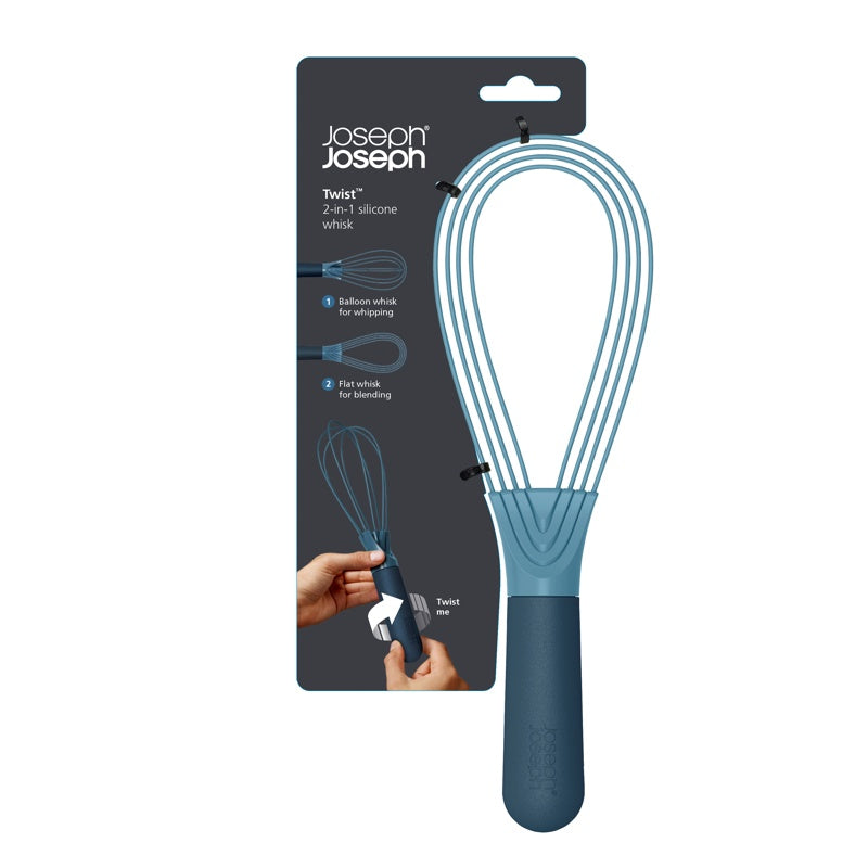 FOUET SILICONE TWIST BLEU