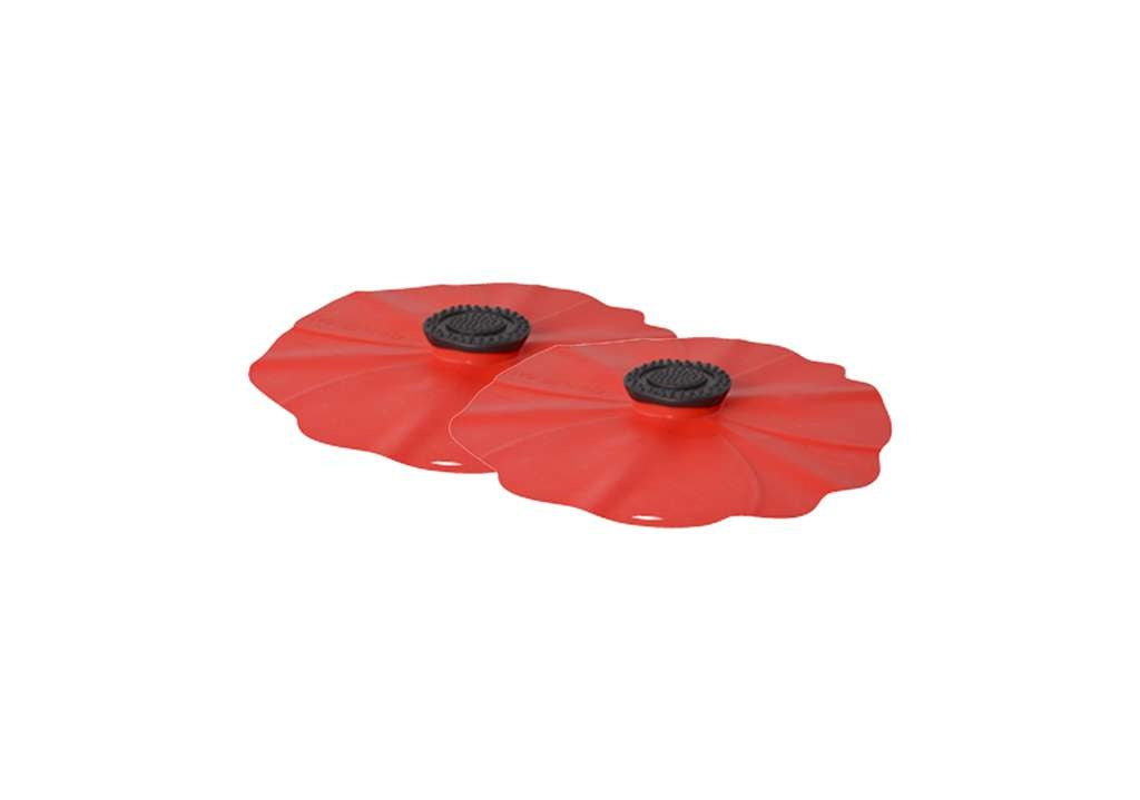 ENS. 2 COUVERCLES POPPY SILICONE