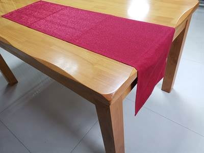 CHEMIN TABLE 13X54 LUREX ROUGE